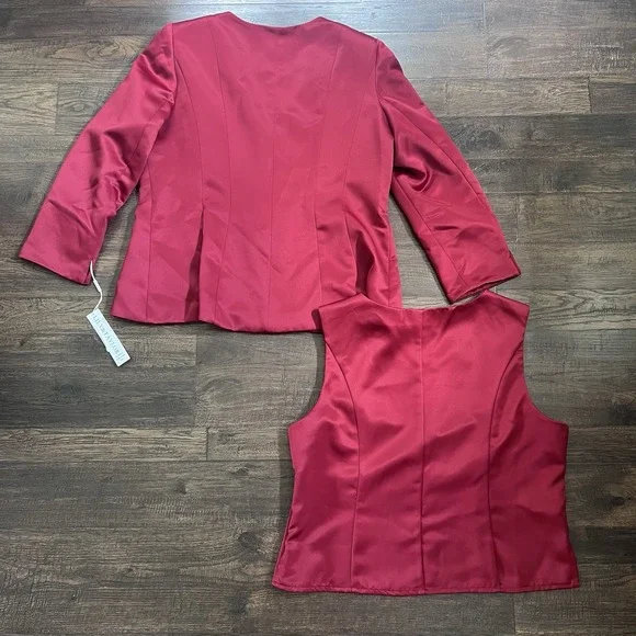 Lily & Taylor USA SZ 18 Women 3 Pc Pant Suit Wide Leg‎ Career Core Church Attire - Picture 12 of 14